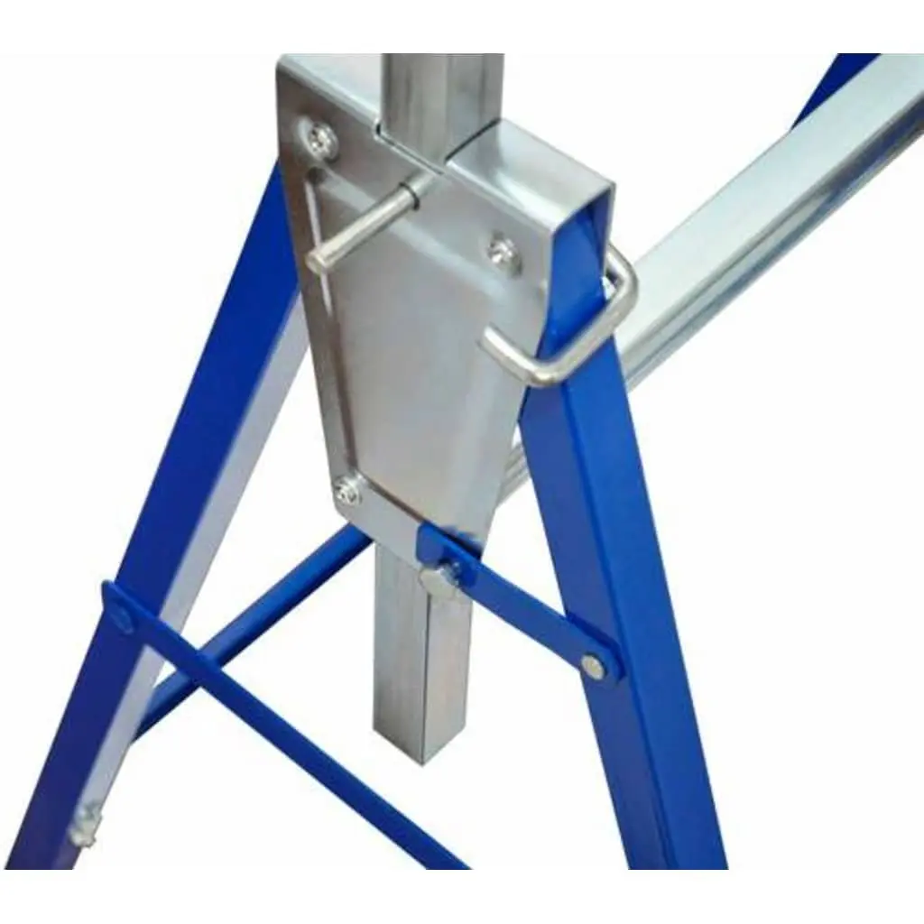 Scaffolding Trestles Adjustable Folding Work Bench 81 to 130 cm Yellow Set of 2