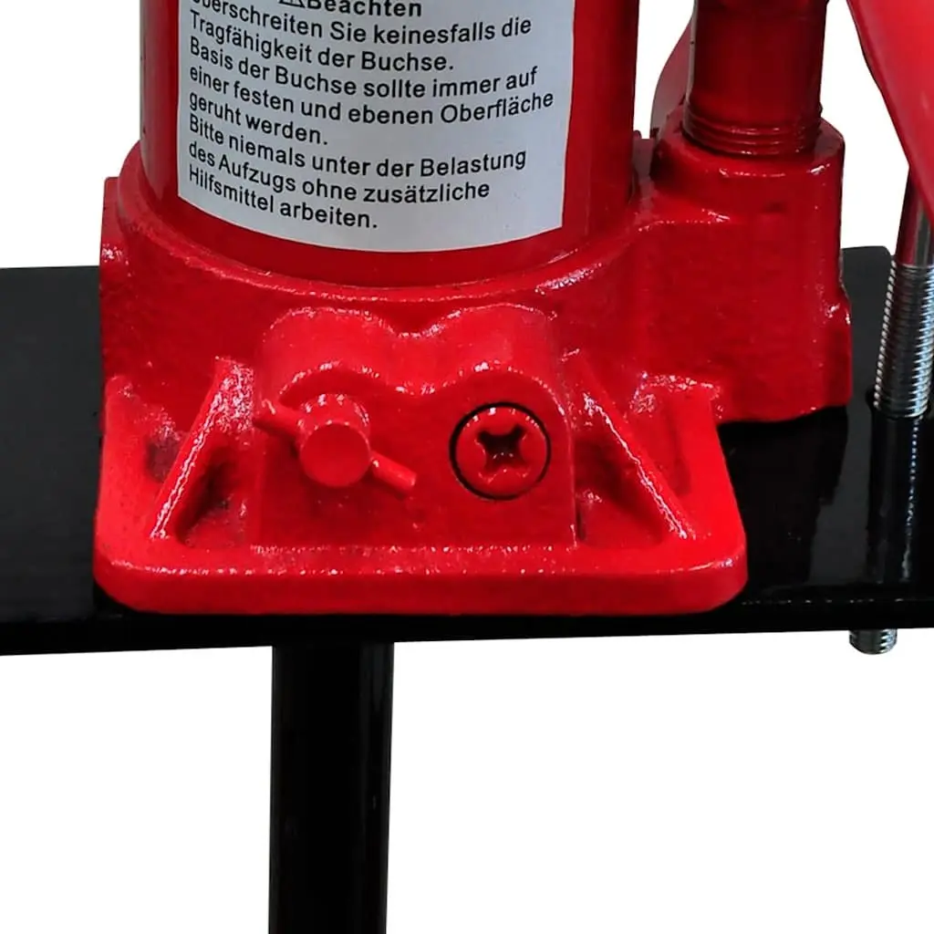 6 Ton Hydraulic Floor Shop Press Heavy Duty Automotive Bearing Bushing Press Red