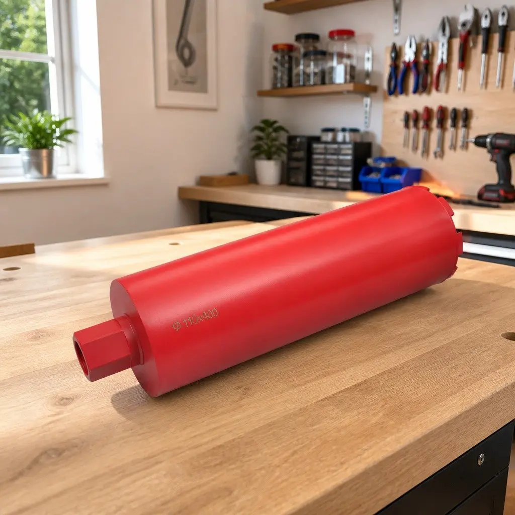 Diamond Core Drill Bit 110mm x 400mm Granite Concrete Hard Stone Drilling Tool Multicolour
