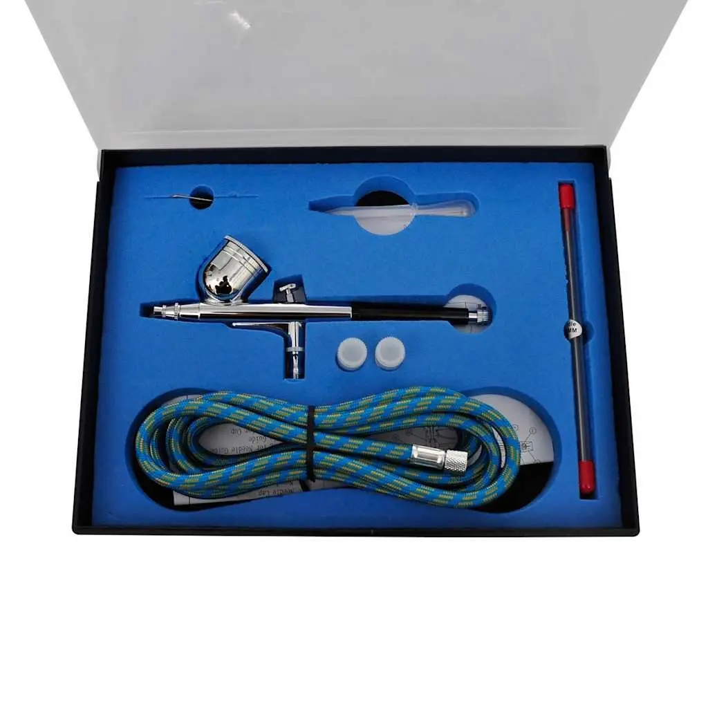 Airbrush Compressor Set Professional Tattoo Art 3 Piece Mini Piston Compressor 3 Litre Air Tank 3 Spray Guns