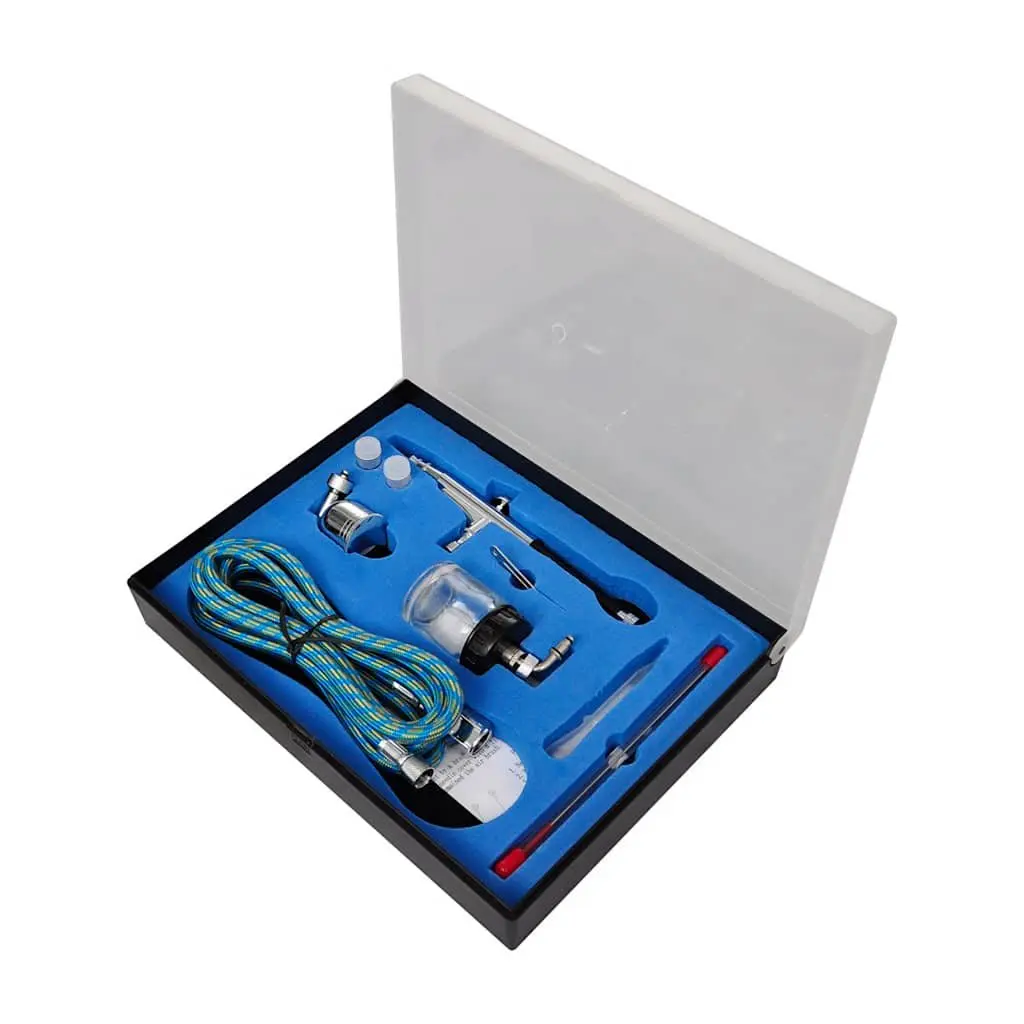 Airbrush Compressor Set Portable Mini Piston Tank 3 Litre with 2 Spray Guns