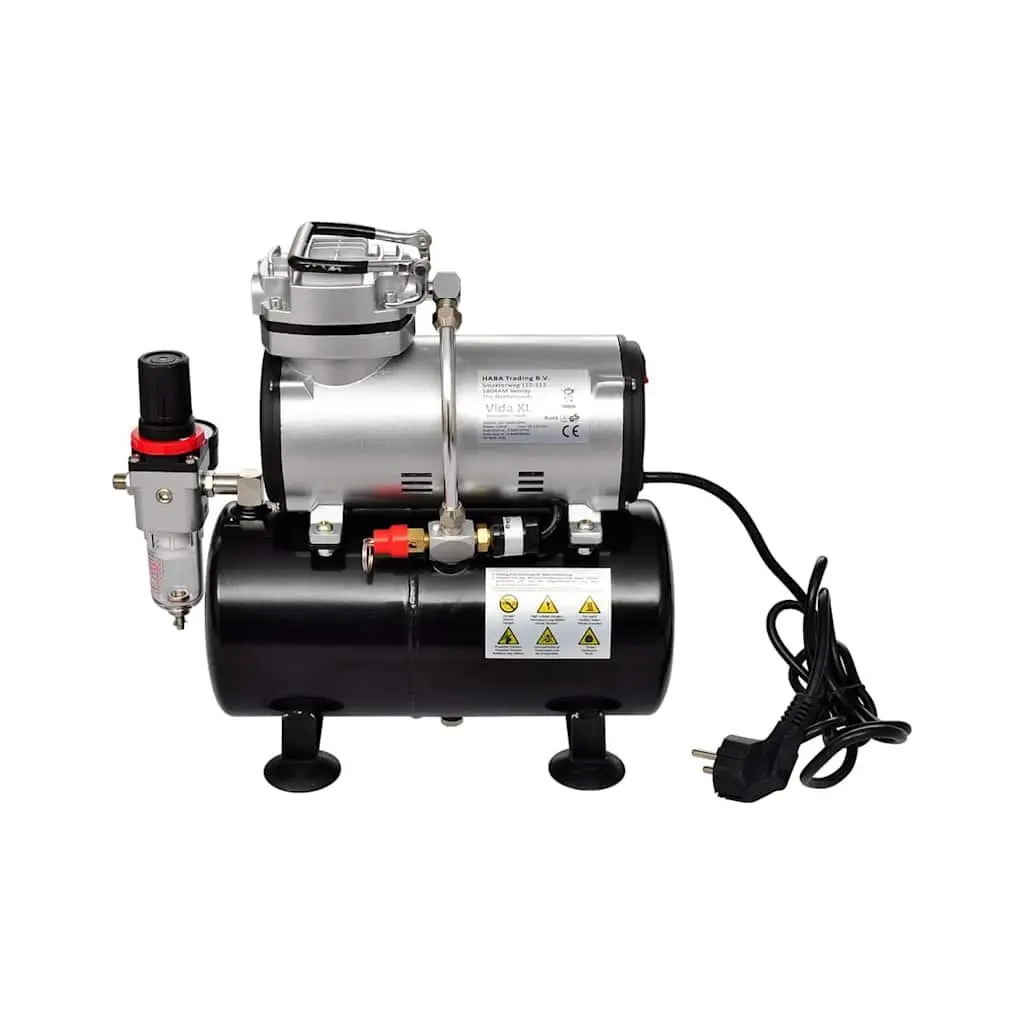 Airbrush Compressor Set Portable Mini Piston Tank 3 Litre with 2 Spray Guns