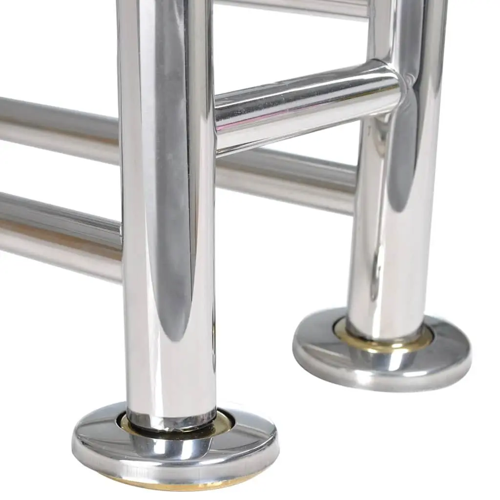 Stainless Steel Wall Mounted Towel Rack Bathroom Holder Organiser 6 Tubes Silver