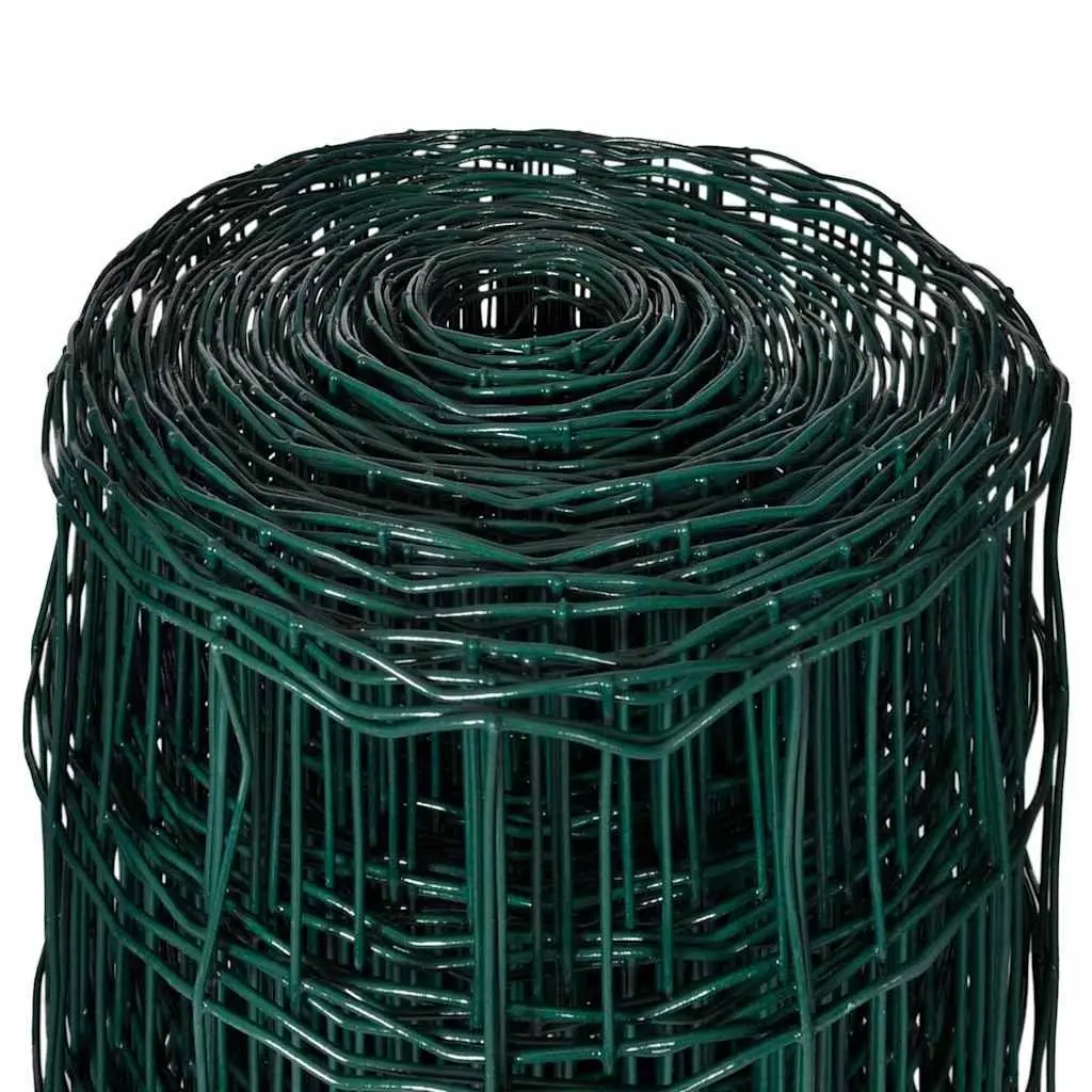 Steel Wire Euro Fence Panel 10x0.8m Garden Poultry Farm Fencing Green