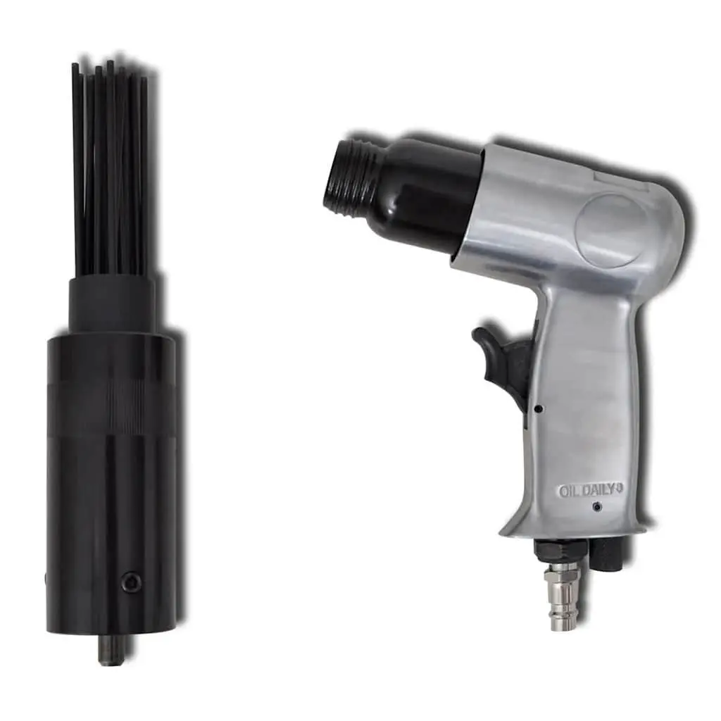 Pneumatic Needle Scaler Rust Removal Tool Pistol Grip 19 Needles