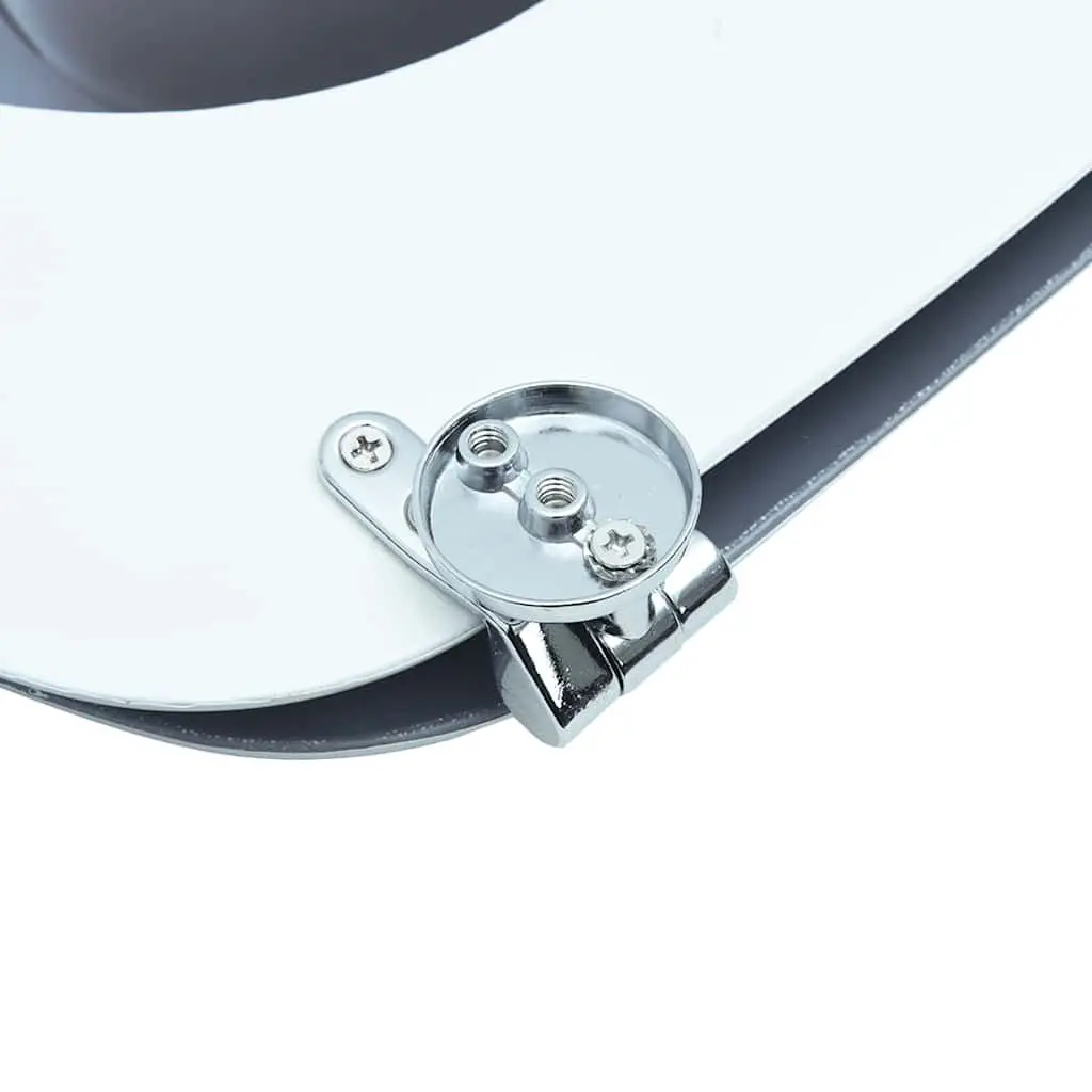Toilet Seat MDF Lid Adjustable Hinges Grey Standard Size