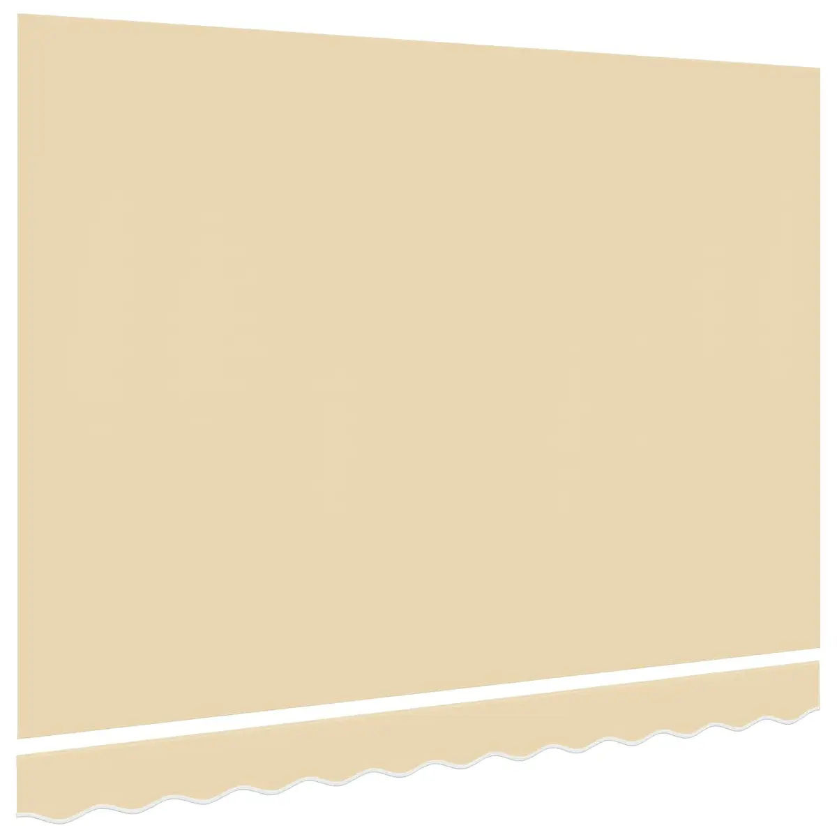 Awning Replacement Fabric Canvas UV Resistant Polyester 3x2.5m Cream