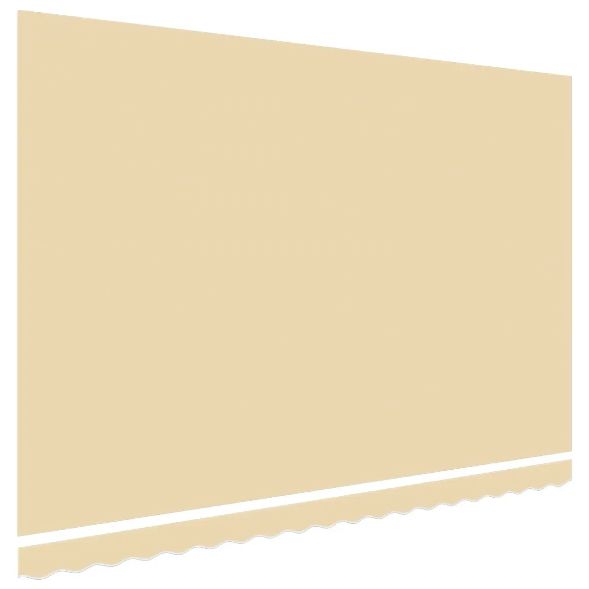 Awning Replacement Fabric UV Resistant Polyester Canvas 4x3 m Cream Shade