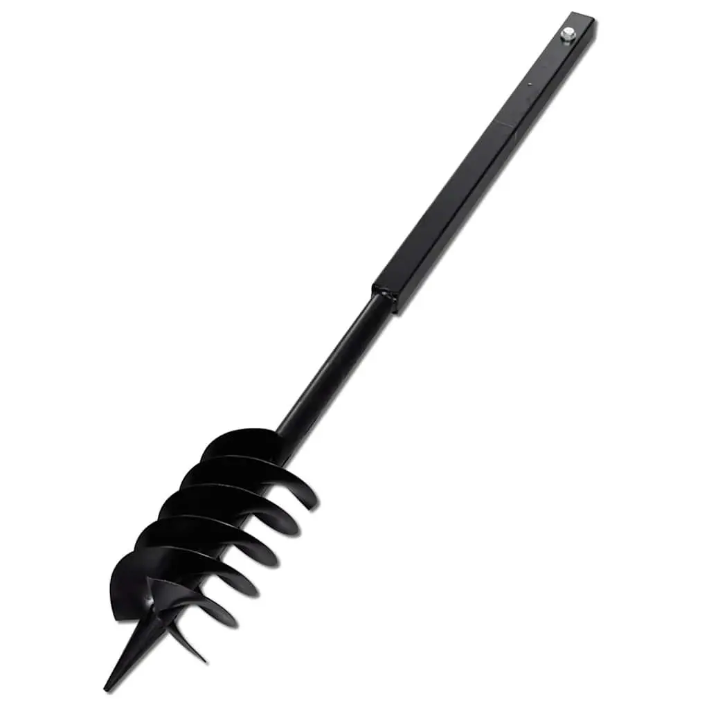 Ground Drill Auger Bit 150mm Soil Aeration Tool Black