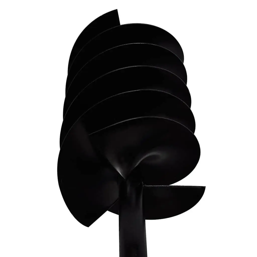 Ground Drill Auger Bit 150mm Soil Aeration Tool Black