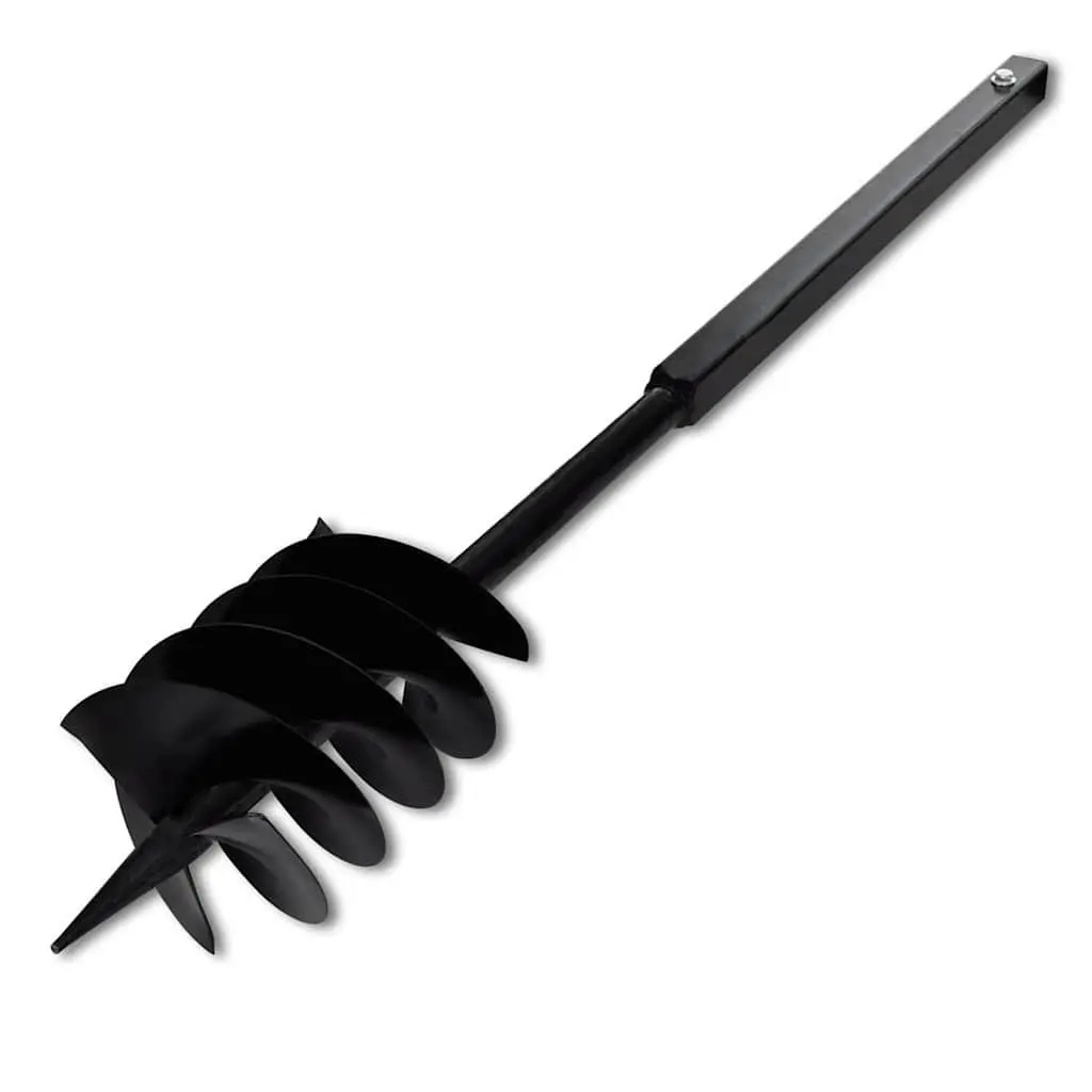 Ground Drill Auger Bit 180mm Soil Planting Tool Black