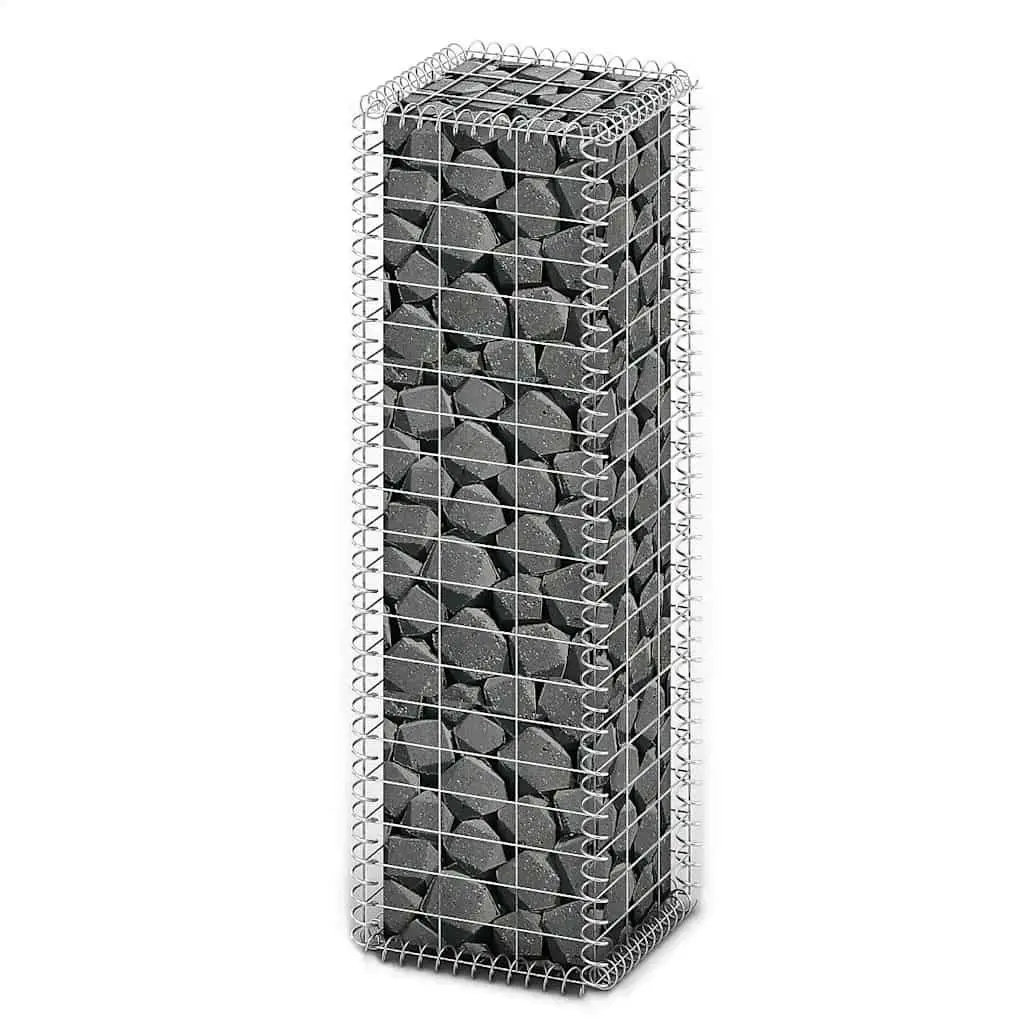 Gabion Basket 100x30x30cm Landscape Construction Silver Galvanised Steel