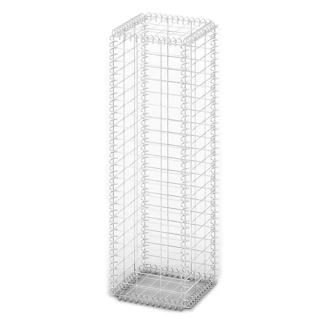 Gabion Basket 100x30x30cm Landscape Construction Silver Galvanised Steel