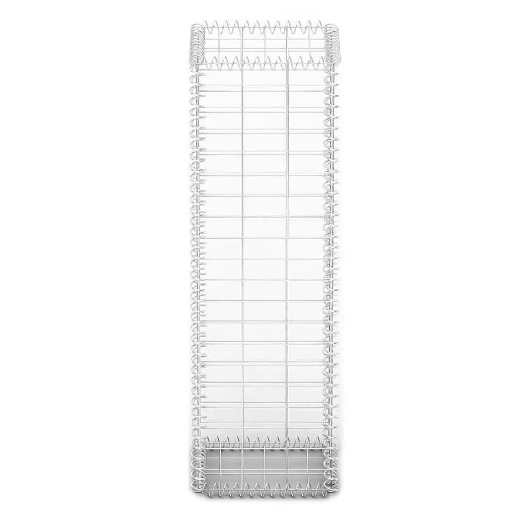 Gabion Basket 100x30x30cm Landscape Construction Silver Galvanised Steel