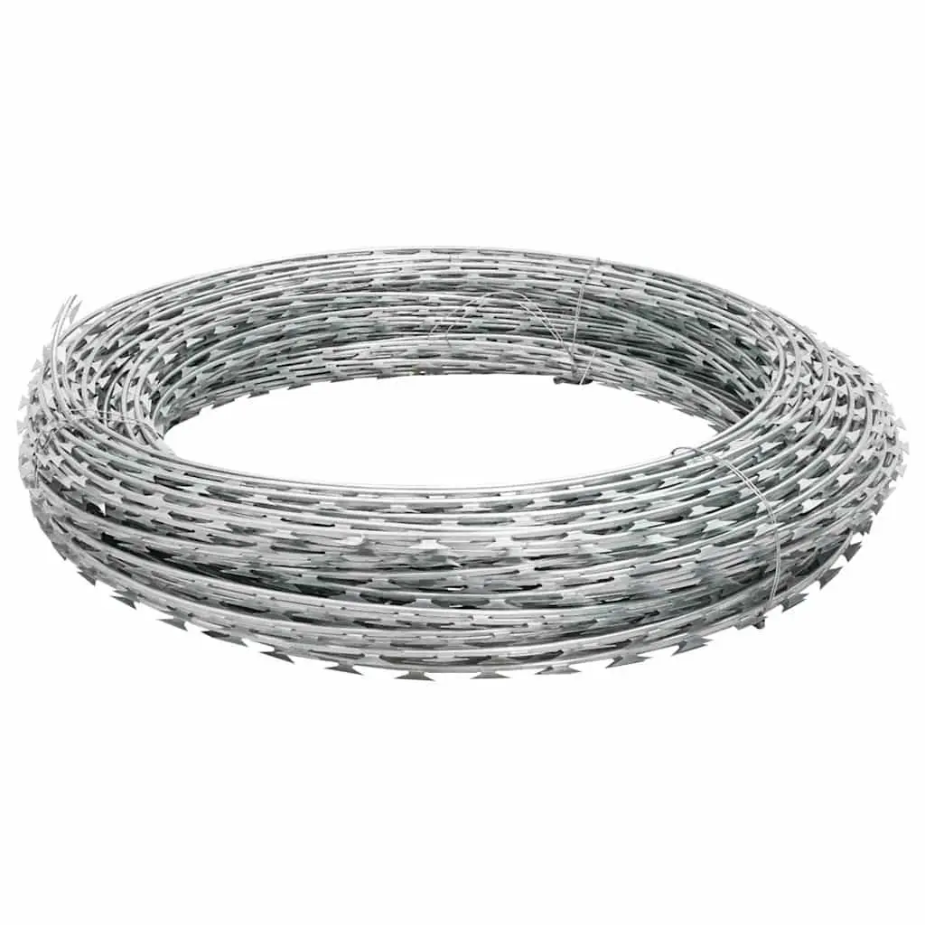 Razor Wire Helical Coil 100m Garden Yard Fence Security Protection Green