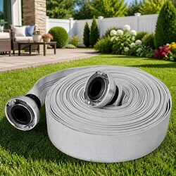 Fire Flat Hose 20m with C-Storz Couplings 2 Inch Water Pump Installation