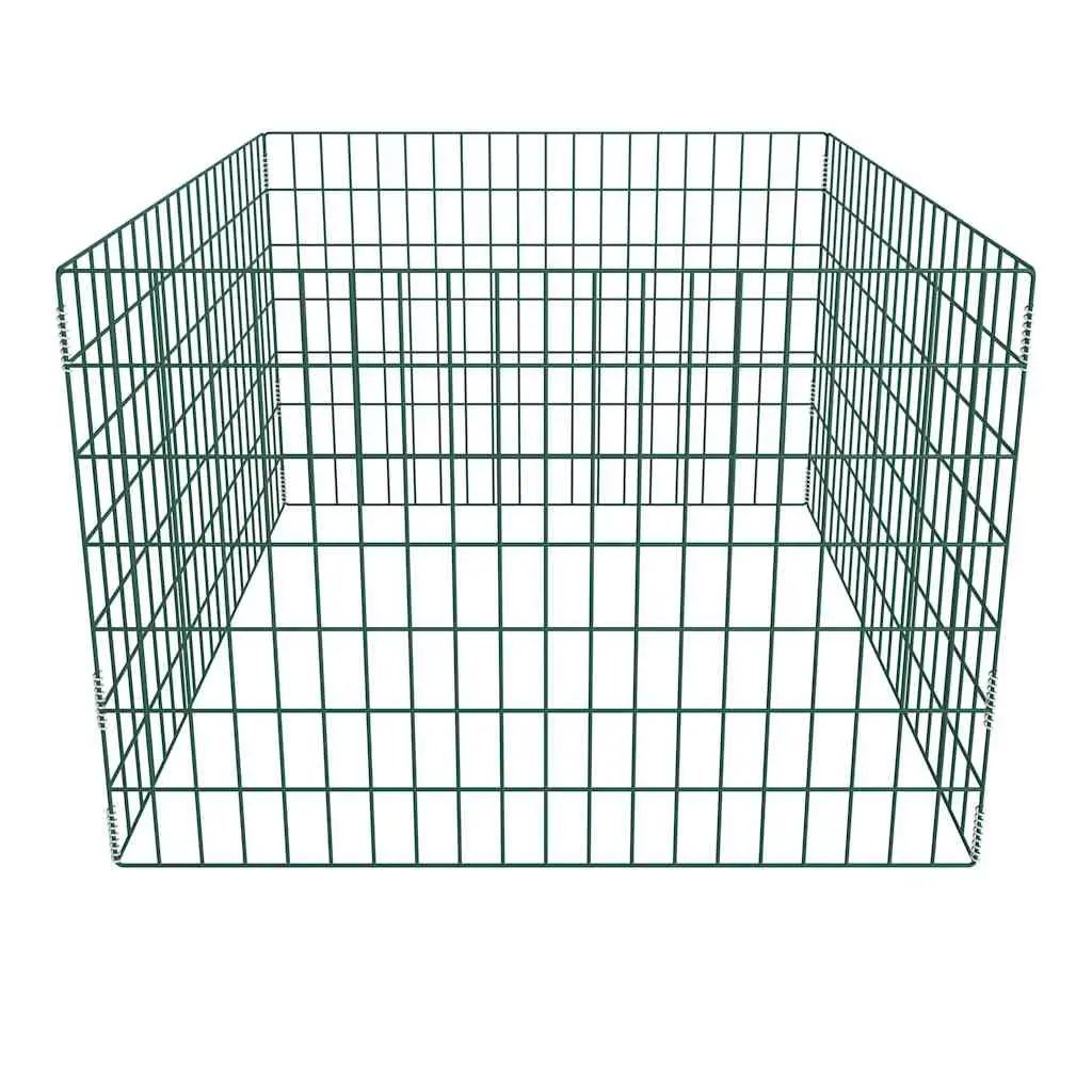 Square Mesh Garden Composter Organic Waste Bin 100x100x70cm Green