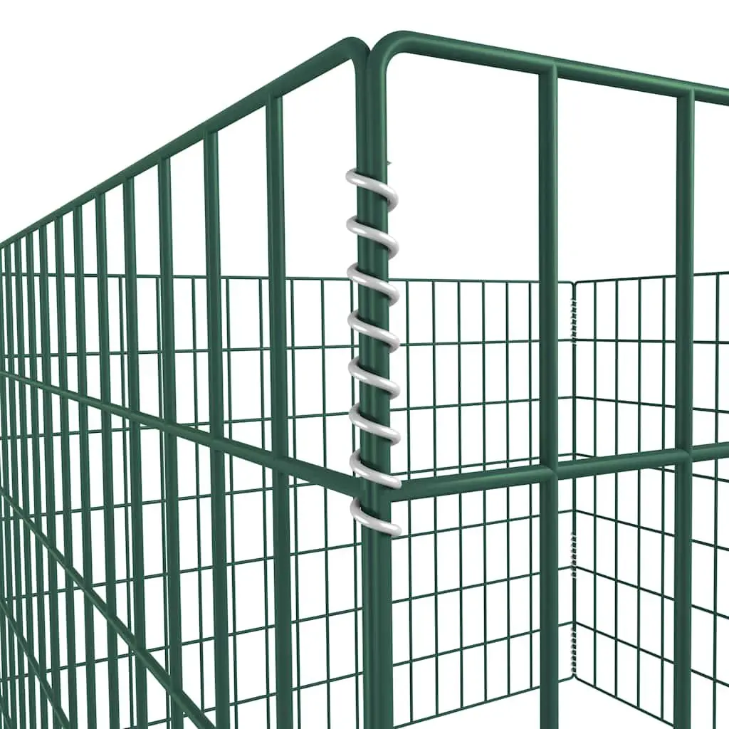 Square Mesh Garden Composter Organic Waste Bin 100x100x70cm Green