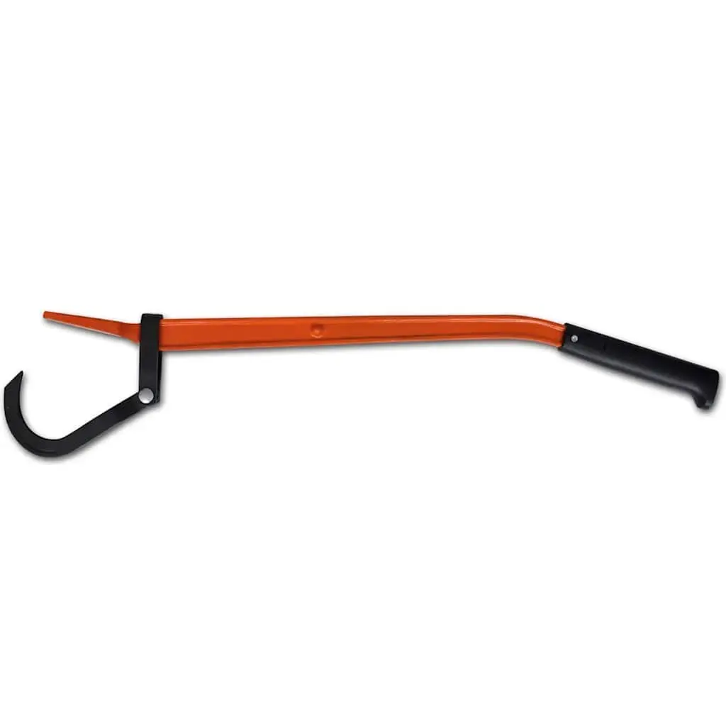 Tree Lifter Wedge Tool Ergonomic Handle Wood Cutting Stacking Fire Red