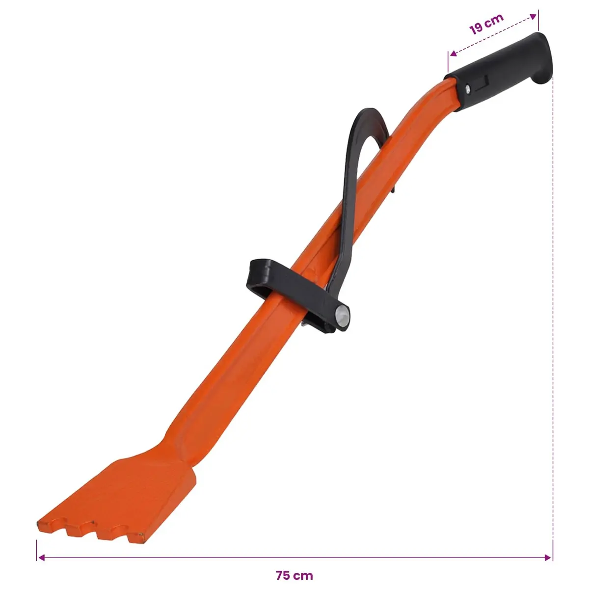 Tree Lifter Wedge Tool Ergonomic Handle Wood Cutting Stacking Fire Red