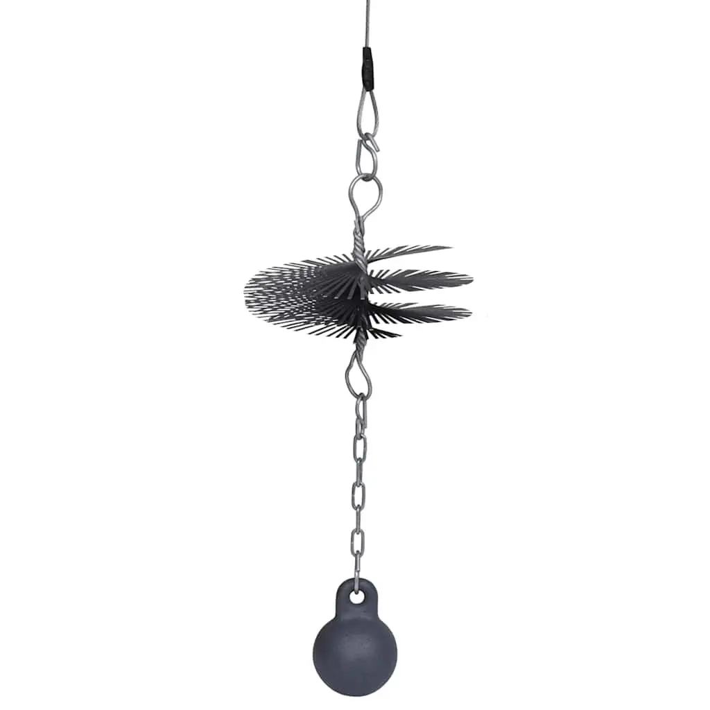 Round Chimney Cleaning Brush 15cm Diameter Chimney Sweep Tool with Thread