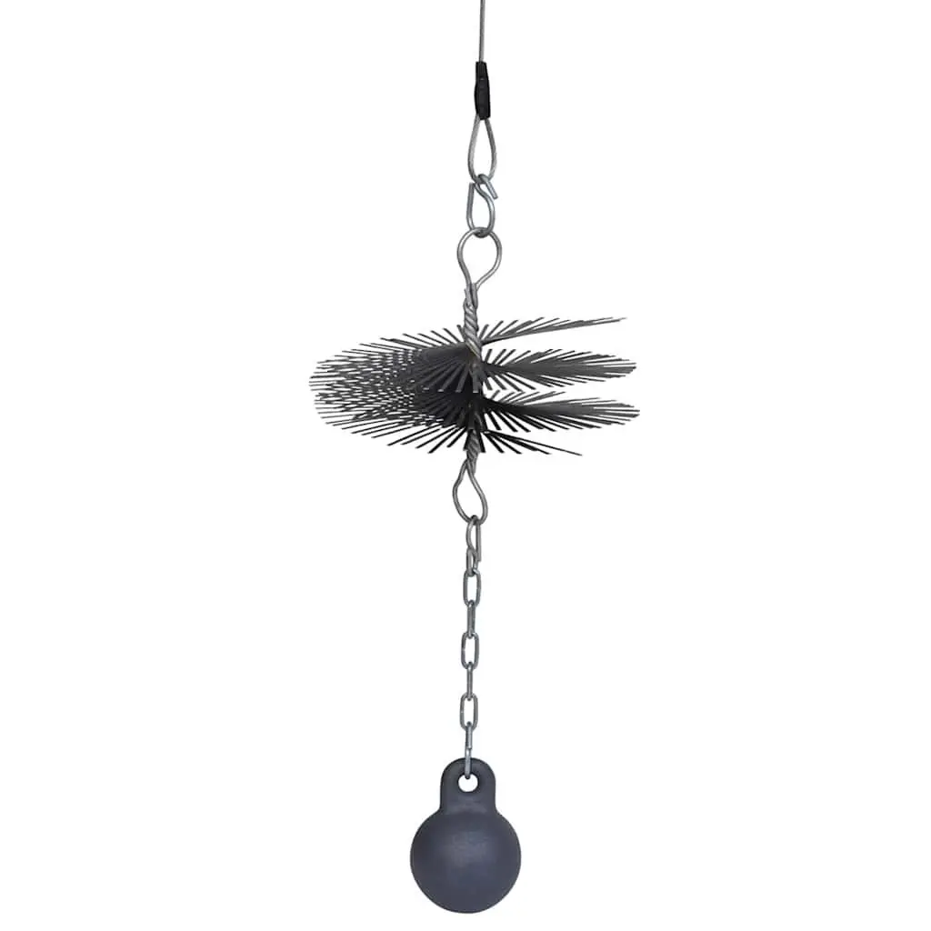 Chimney Cleaning Brush 20cm Diameter Durable Tool with Chain Ball