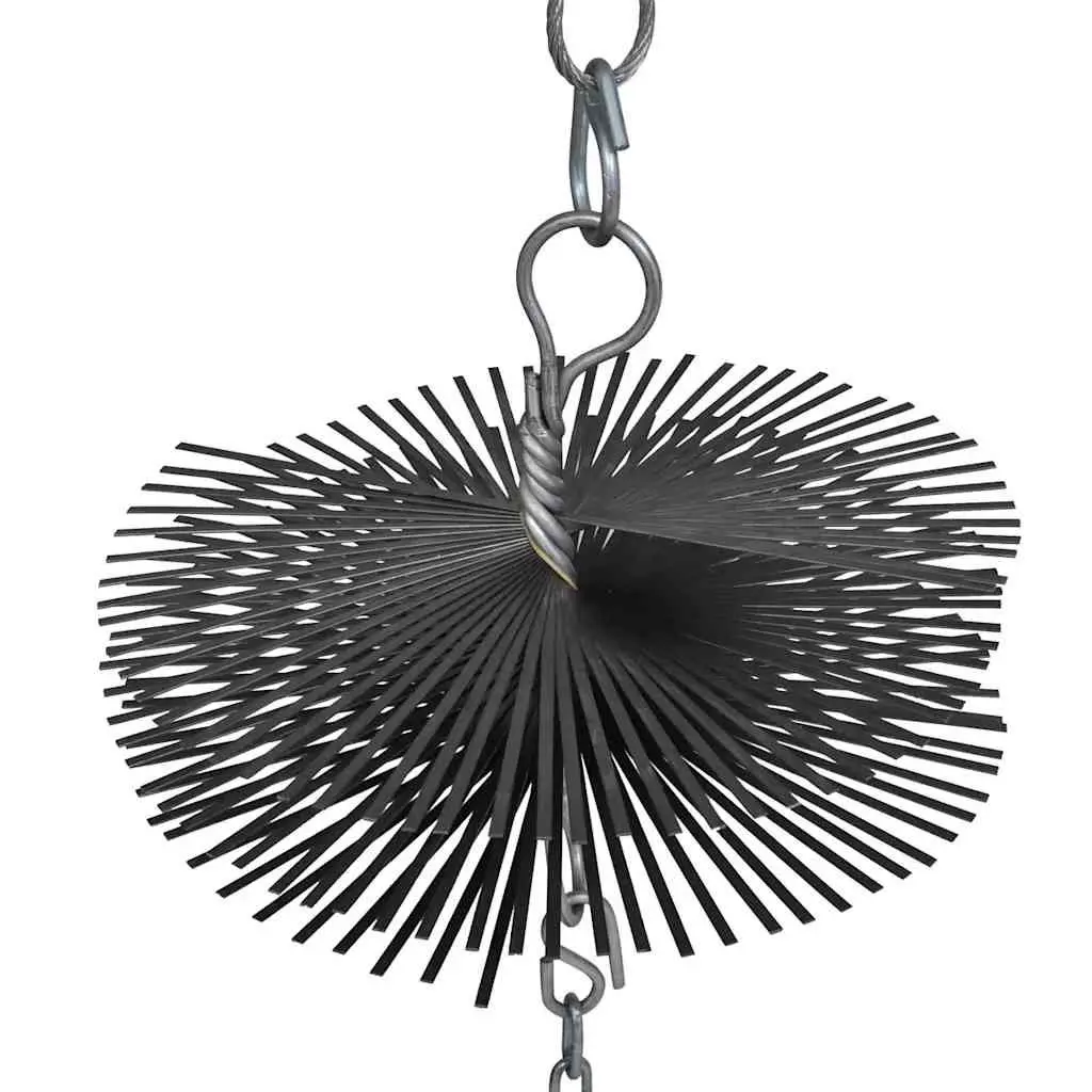 Chimney Cleaning Brush 20cm Diameter Durable Tool with Chain Ball
