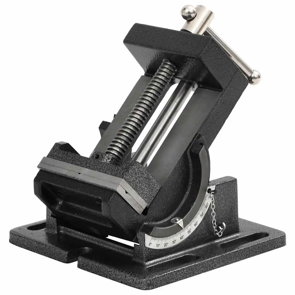 Tilting Drill Press Vice 110mm Manual Clamp Tool