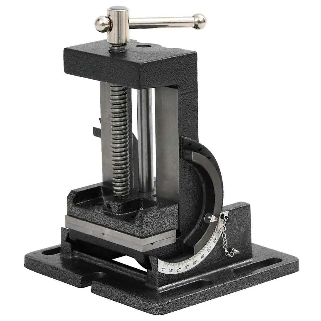 Tilting Drill Press Vice 110mm Manual Clamp Tool
