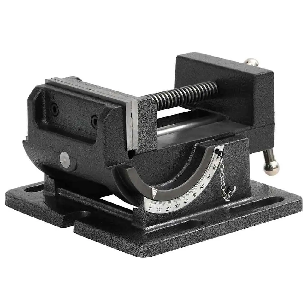 Tilting Drill Press Vice 110mm Manual Clamp Tool