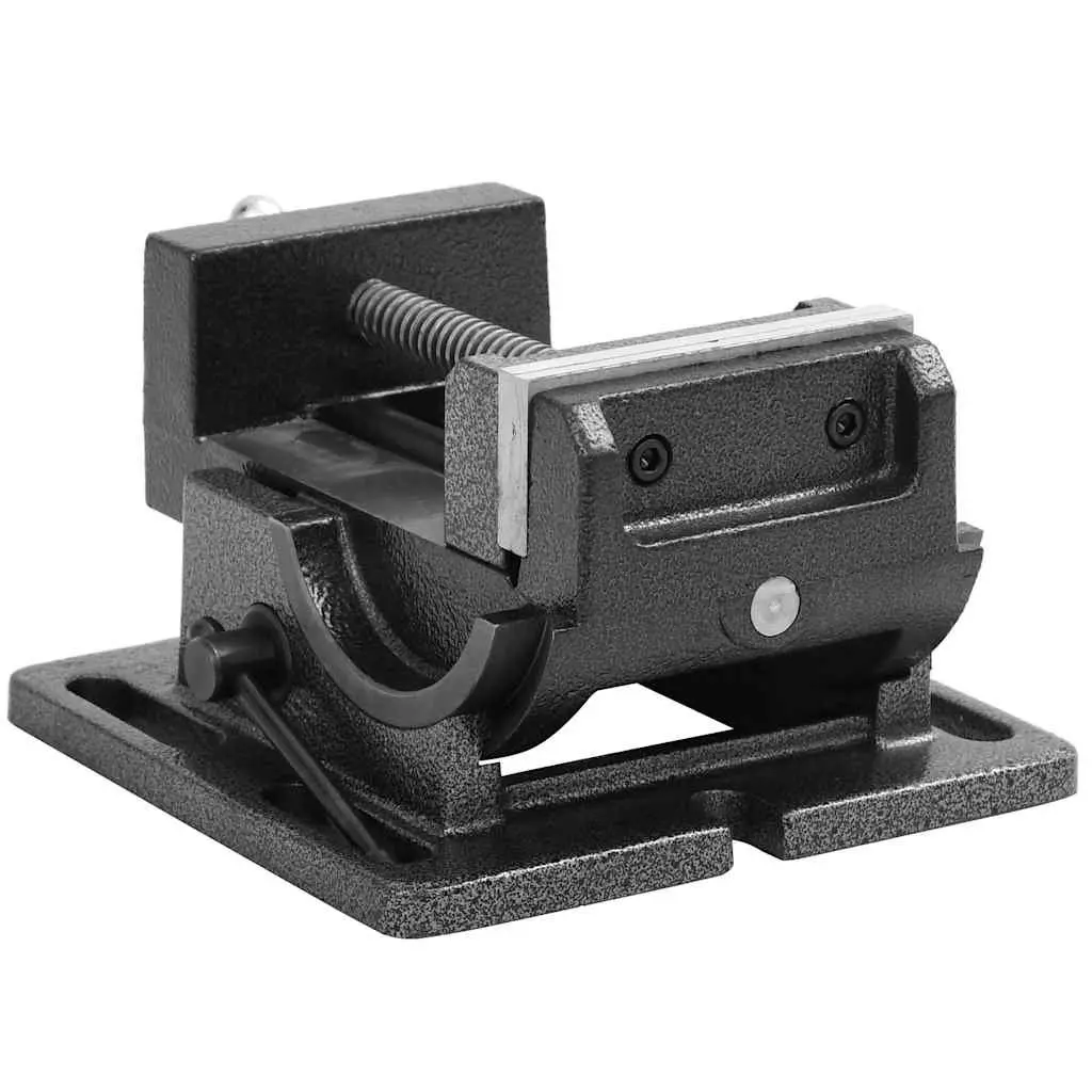 Tilting Drill Press Vice 110mm Manual Clamp Tool