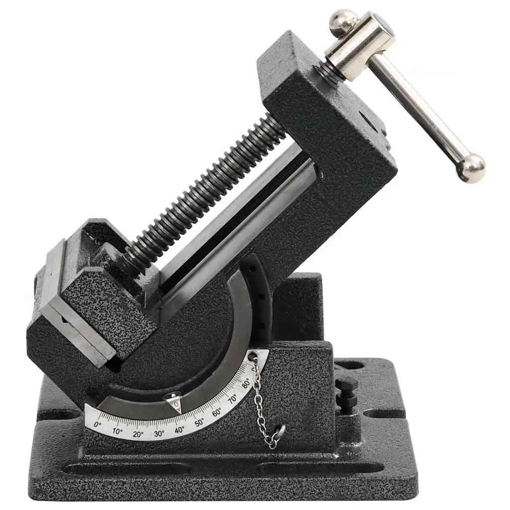 Tilting Drill Press Vice 110mm Manual Clamp Tool