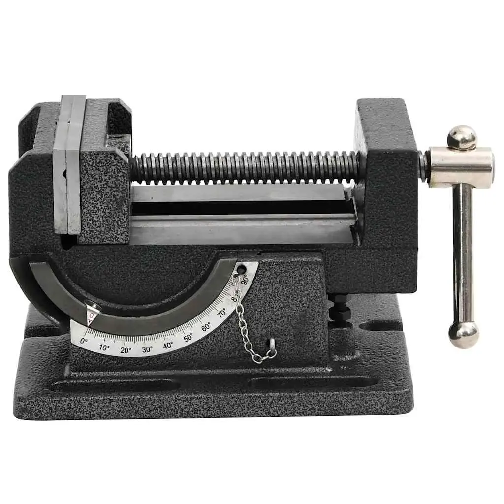 Tilting Drill Press Vice 110mm Manual Clamp Tool