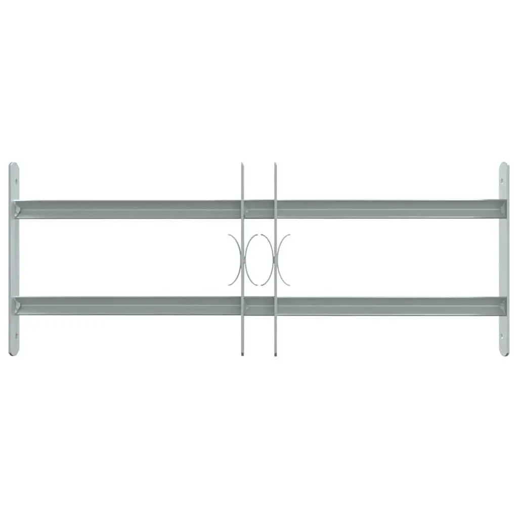Window Security Grille Protection Adjustable 500-650 mm Silver