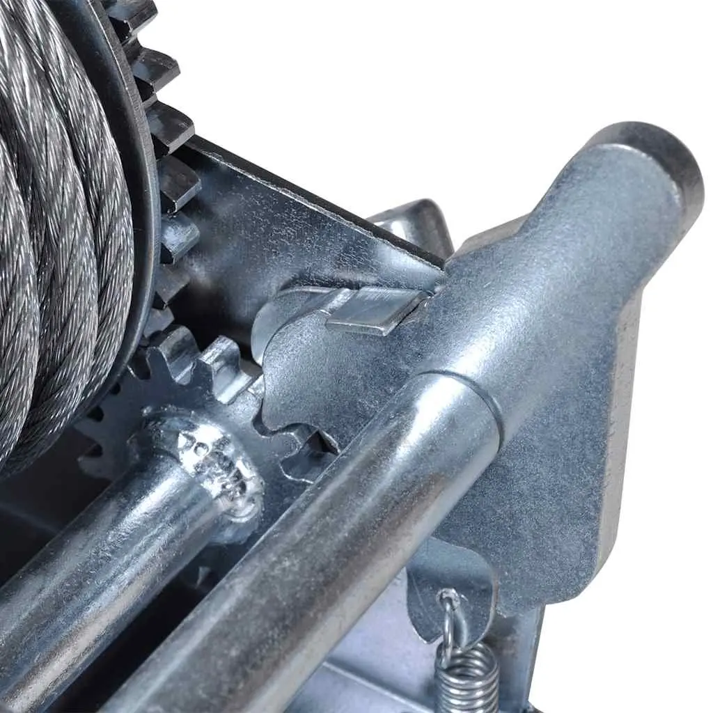 Hand Winch 540kg Heavy Duty Pulling Tool 10m Cable Iron Construction