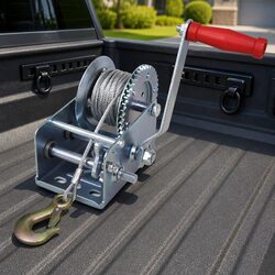 Hand Winch 1130kg Heavy Duty Pulling Tool Cable Trailer Truck Hoist Lift
