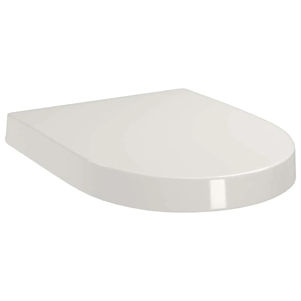 Square Toilet Seat Soft-close Quick-release Standard Size White