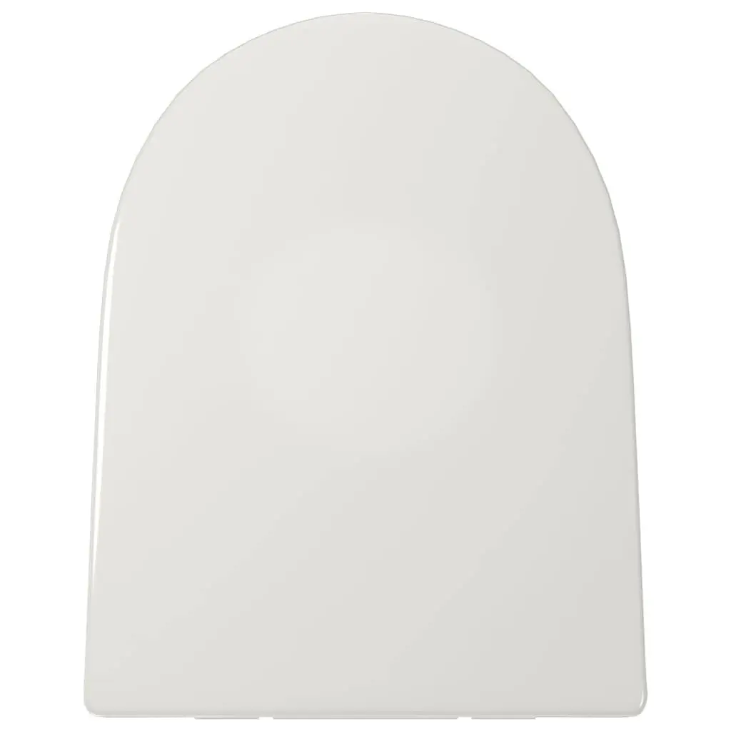 Square Toilet Seat Soft-close Quick-release Standard Size White