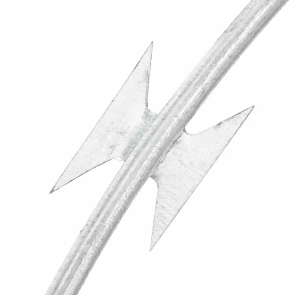 Concertina Razor Wire Security Barbed Galvanised Steel 150m Coil Silver