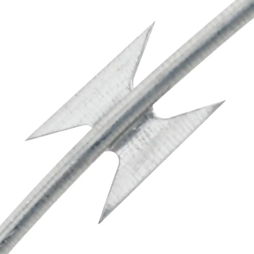 Clipped Concertina Razor Wire 100m Garden Fence Security Barbed Silver
