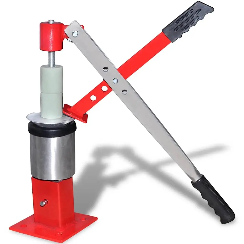 Mini Tyre Changer Portable Wheel Tool Bead Breaking Mounting 42cm Red