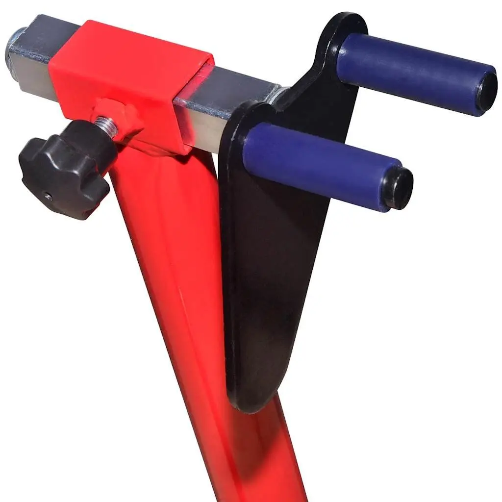 Motorcycle Front Stand Adjustable Lifting Tool Steel Red