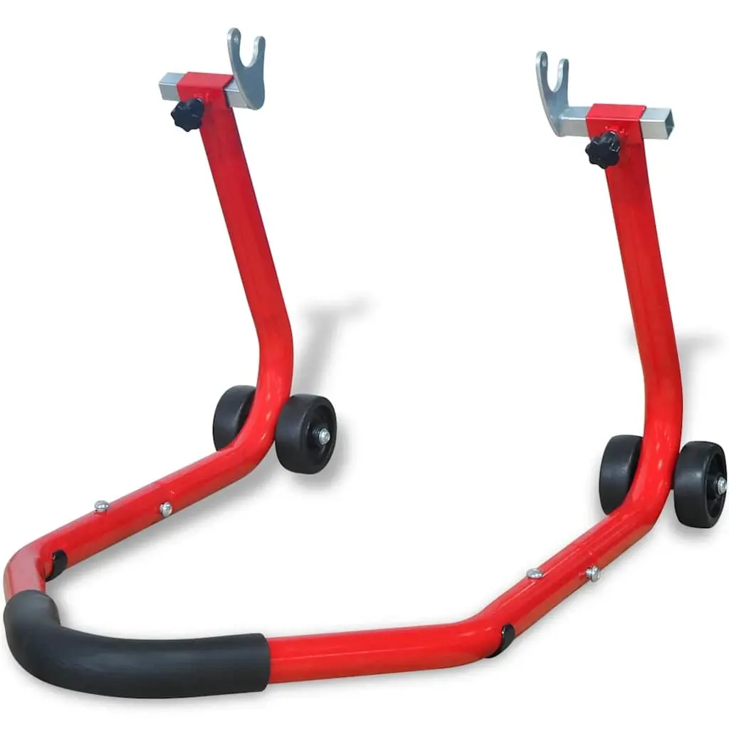 Motorcycle Rear Stand Adjustable Swing Arm Support Tool Red