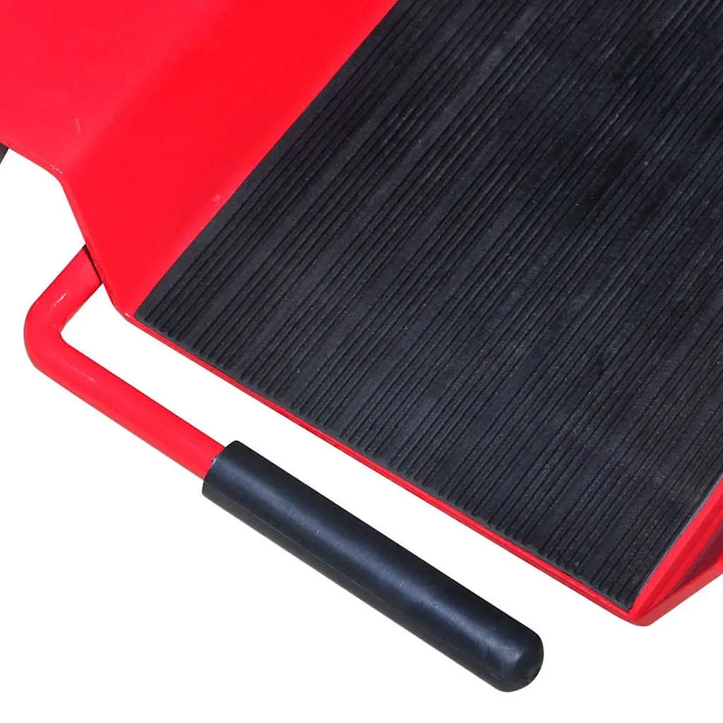 Motorcycle Dolly Centre Stand Heavy Duty 360° Castors Red