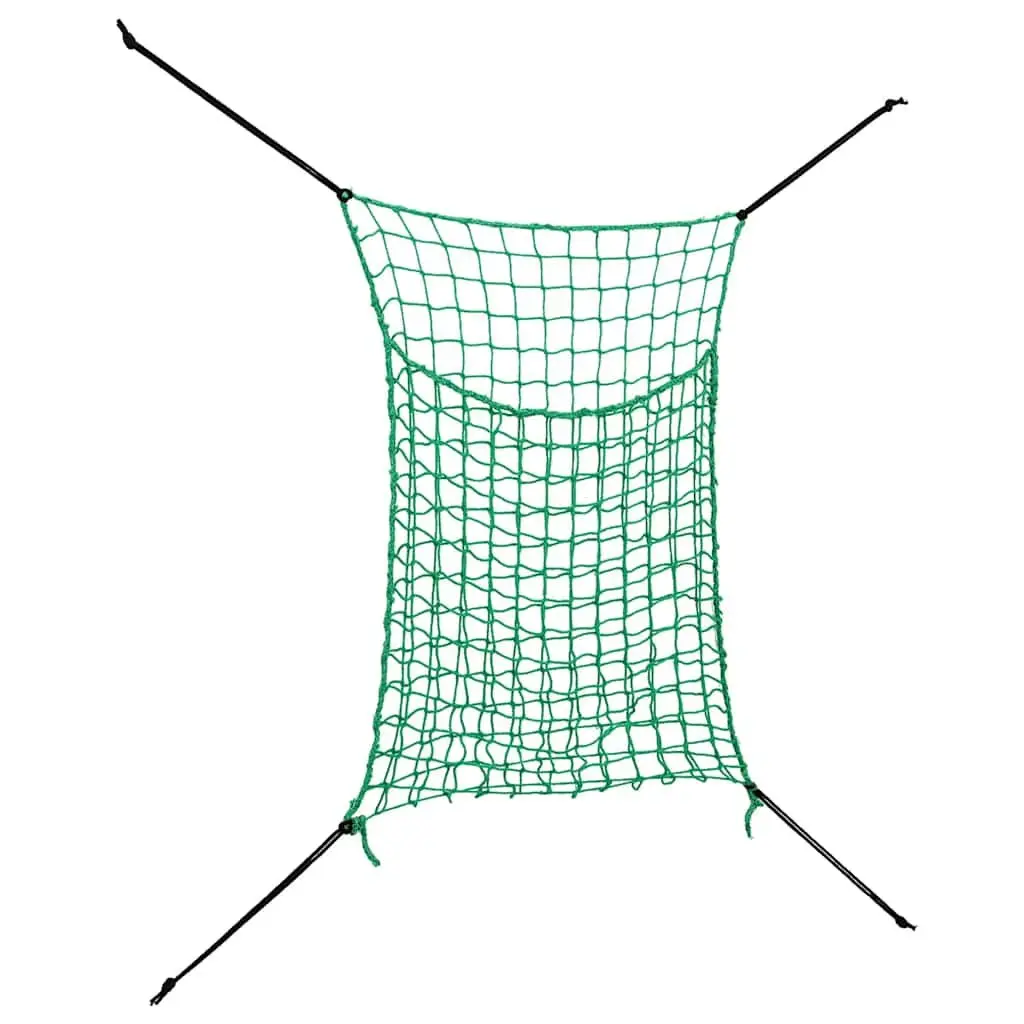 Hay Nets 2 Pieces Feeding Slow 0.9x1.5m Green PP Mesh