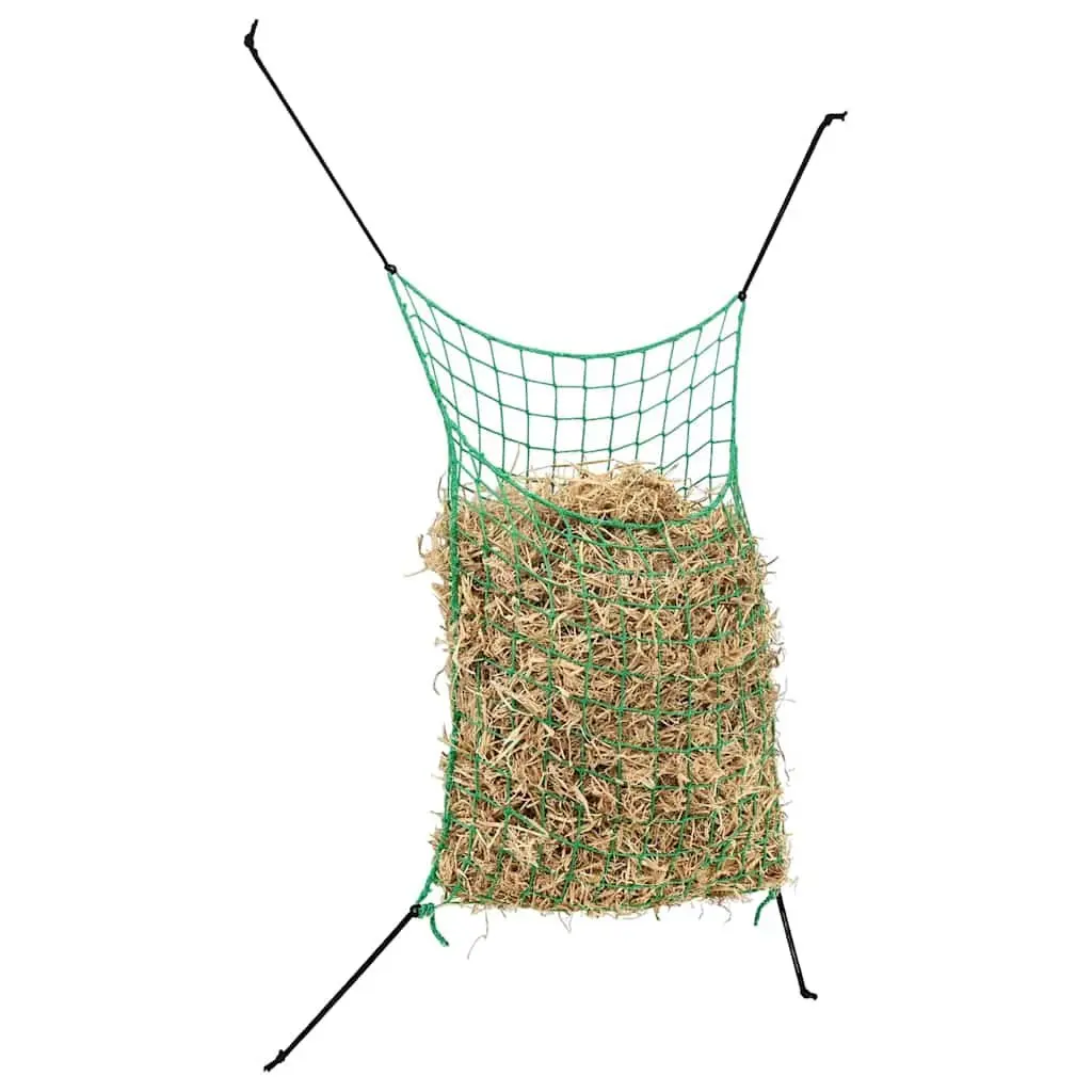Hay Nets 2 Pieces Feeding Slow 0.9x1.5m Green PP Mesh