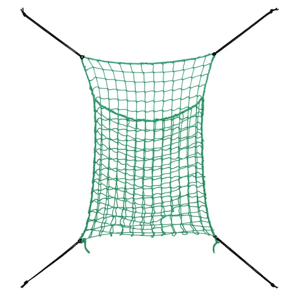 Hay Nets 2 Pieces Feeding Slow 0.9x1.5m Green PP Mesh
