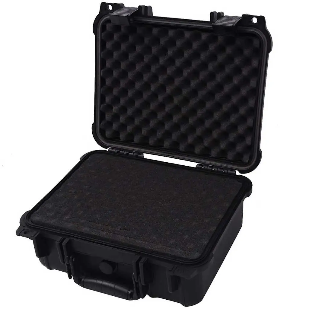 Protective Case Camera Lens Accessories Storage Hard Case 35x29.5x15cm Black
