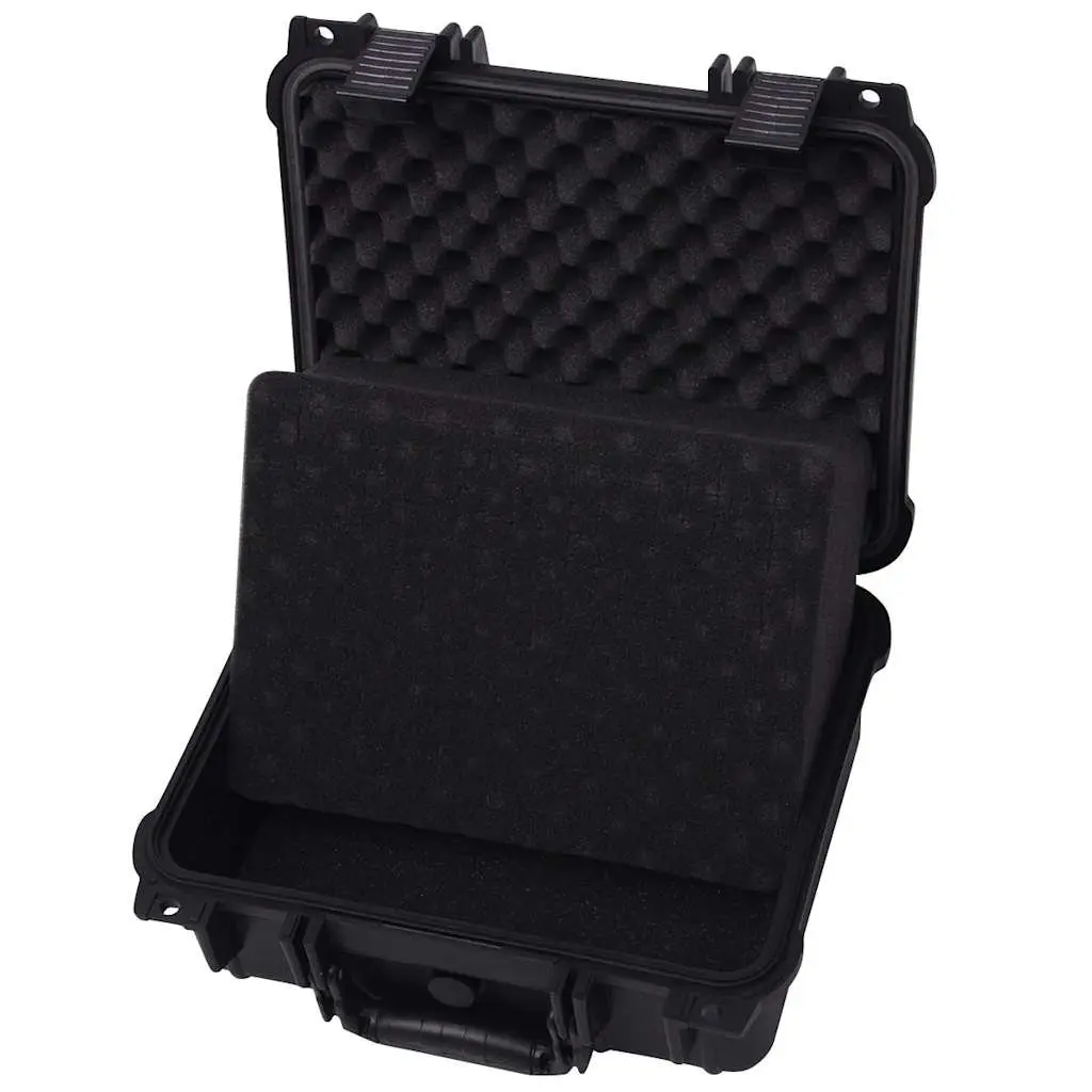Protective Case Camera Lens Accessories Storage Hard Case 35x29.5x15cm Black