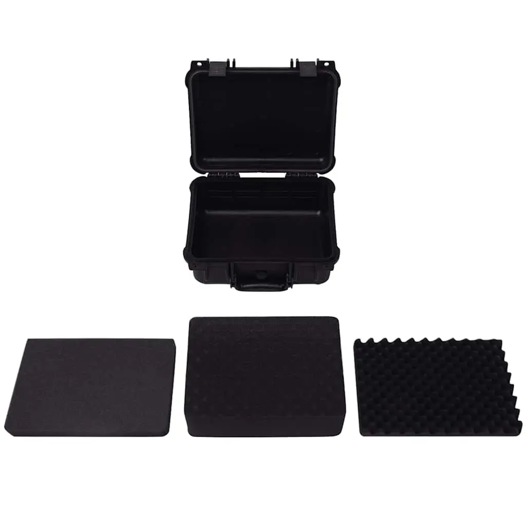 Protective Case Camera Lens Accessories Storage Hard Case 35x29.5x15cm Black